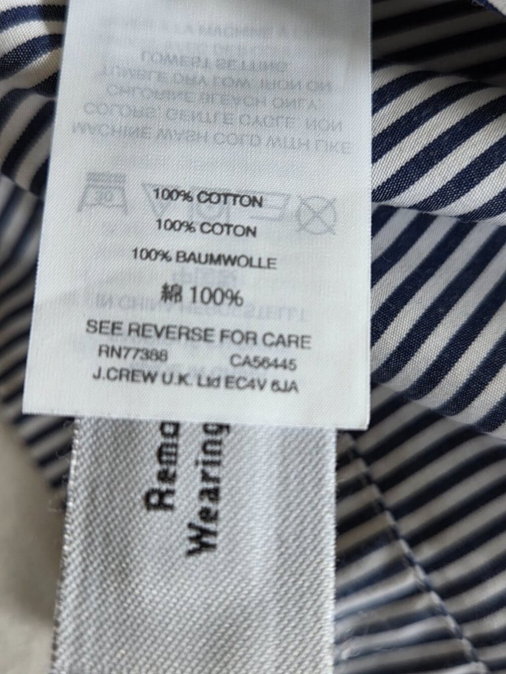 J.Crew Striped One Shoulder Ruffle Top - Picture 15 of 16